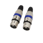 3-Pin XLR Male Female Connectors – Microphone Cable Plug Socket XLR Audio Connector Richie's 2 Female