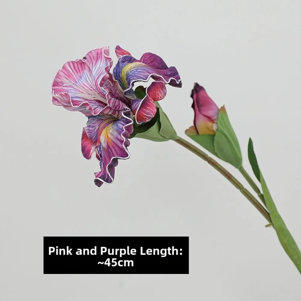 Purple Artificial Iris Bouquet – Faux PVC Flower Arrangement Artificial Flower Bouquet Richie's