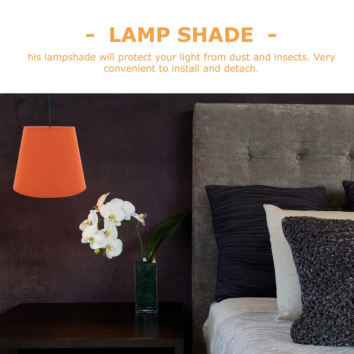 Small Vintage Cloth Barrel Lamp Shade E14 Base | Table Lampshade Table Lamp Shade Richie's