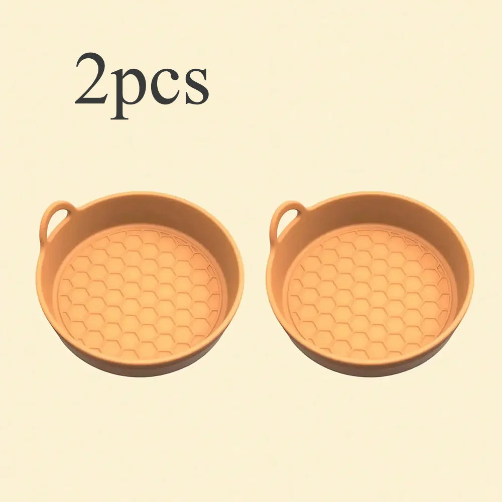 2-Pack Silicone Car Cup Holder Coasters – Non-Slip & Heat-Proof Car Cup Holder Coaster Richie's orange