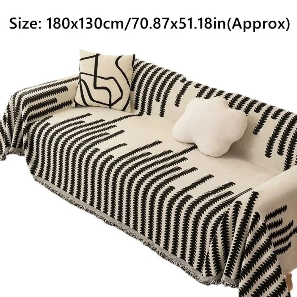 Reversible Chenille Sofa Cover – Non-Slip Scratch Proof Couch Shawl Sofa Cover Throw Richie's