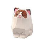 Carved Wooden Animal Figurine – Bear, Cat & Sheep Desk Decor Wooden Figurine Richie's cat 4