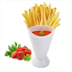 2-in-1 French Fries Snack Cup – Slanted Dipping Cup Snack Serving Cup Richie's