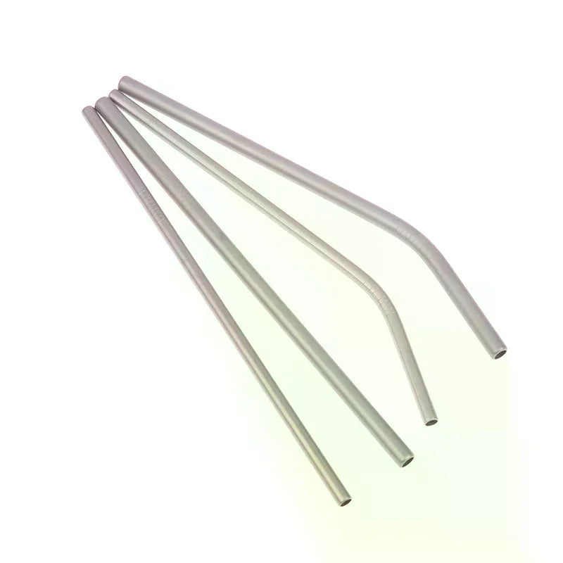 Pure Titanium Reusable Drinking Straws with Cleaning Brush Titanium Drinking Straws Richie's