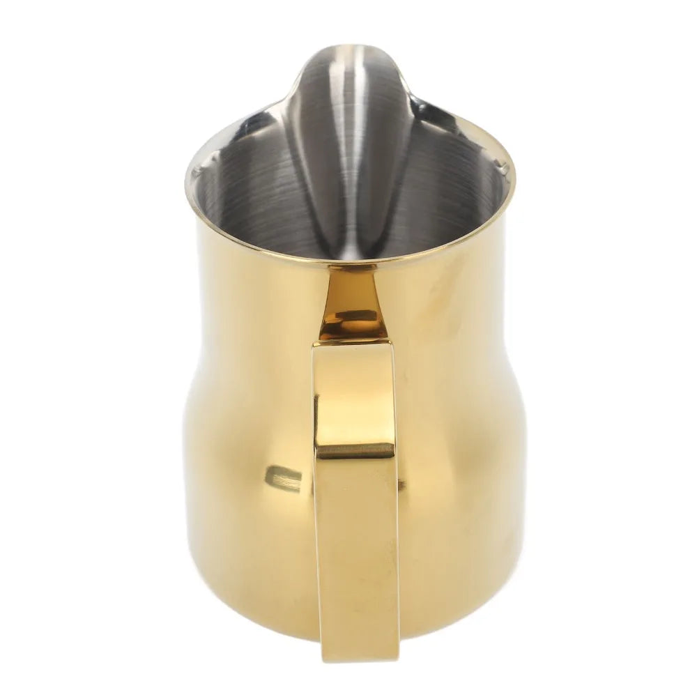 350ml Gold Stainless Steel Milk Frothing Pitcher | Coffee Art Milk Frothing Pitcher Richie's
