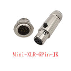 Mini XLR Connector 3/4/5/6 Pin Male Female Audio MIC Plug Audio XLR Connector Richie's 1Pair 6Pin-JK