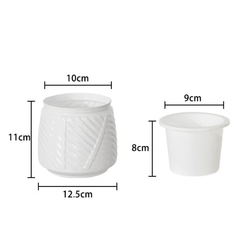 Self-Watering Hydroponic Planter – Mini Succulent Pot Hydroponic Planter Pot Richie's White