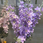 Large Silk Artificial Delphinium Flowers – 2-Fork DIY Bouquet Artificial Silk Flowers Richie's