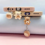 Bear Dust Plug Charm – Type-C, Micro USB & iOS Pendant Phone Dust Plug Charm Richie's