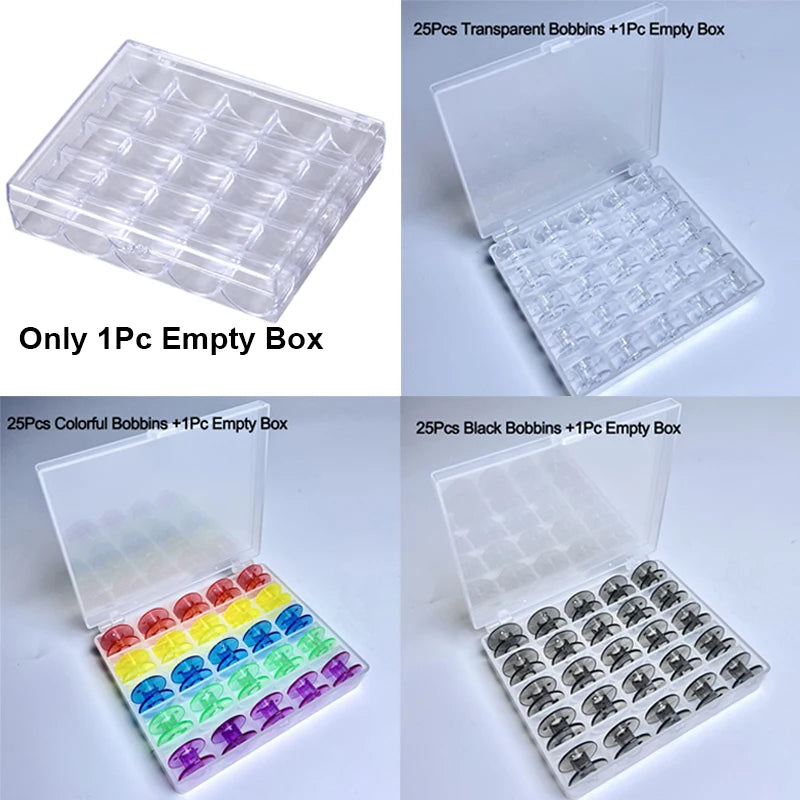 25-Spool Bobbin Storage Box | Sewing Organizer Case Bobbin Storage Organizer Richie's