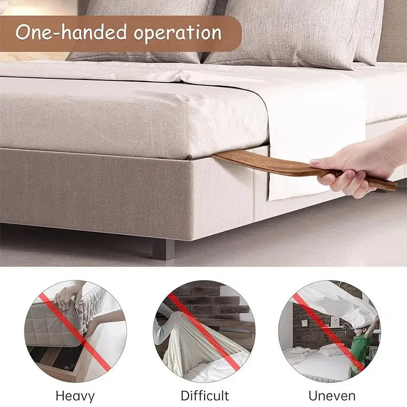 Wood Mattress Lifter – Easy Bed Sheet & Skirt Tuck Tool Mattress Lifter Tool Richie's