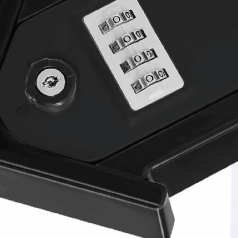 Wall Mounted 4-Digit Combination Key Lock Box – Zinc Alloy Combination Key Lock Box Richie's Black