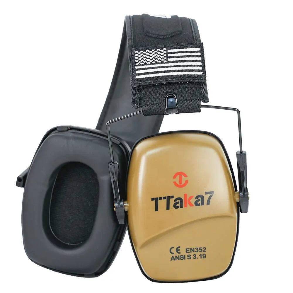 Shooting Earmuffs 25dB Passive Noise Reduction Ear Protector Shooting Earmuffs Richie's TTAKA7-HP brown