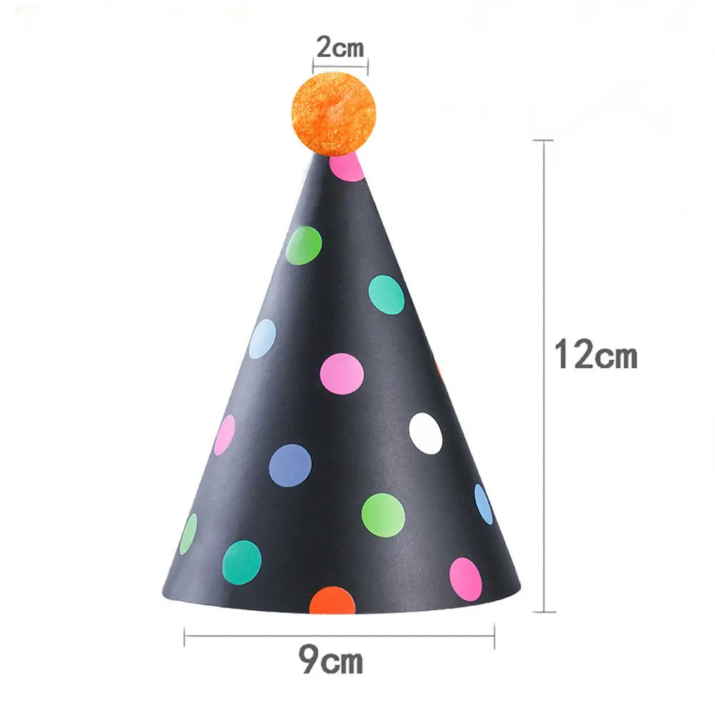 11Pcs Kids Birthday Crown & Party Paper Hats – Photo Prop Set Party Hat Set Richie's