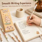 12 Capybara Gel Pens 0.5mm Fine Point Black Ink | Cute Set Gel Pen Set Richie's