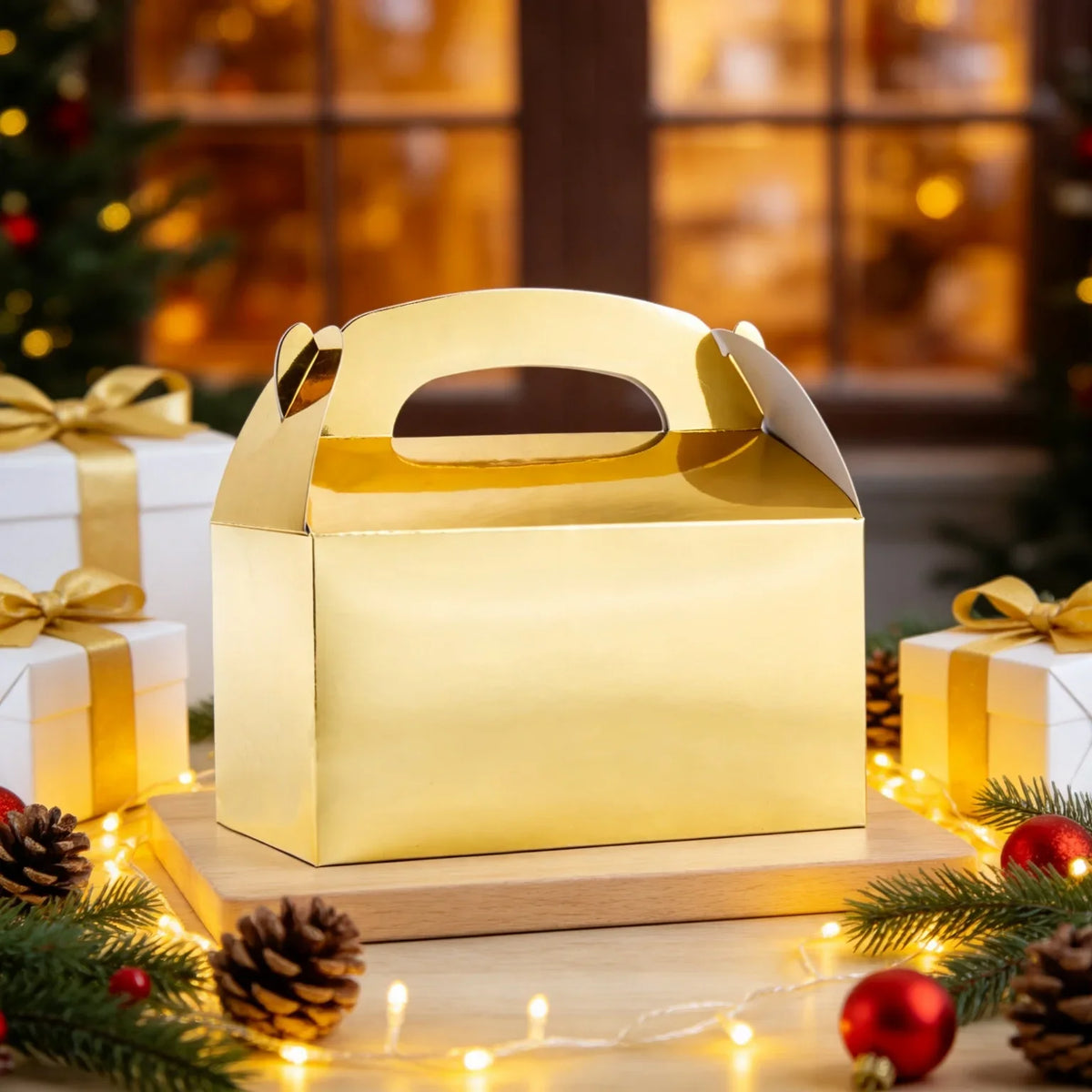 Kraft Paper Party Favor Gift Boxes with Handles – 10 Pcs Party Favor Gift Boxes Richie's