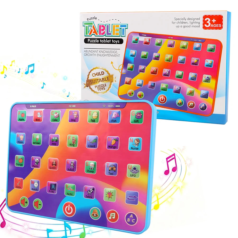 Kids Alphabet Learning Tablet – ABC, Numbers, Colors & Music Educational Learning Toy Richie's