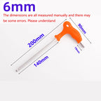 T-Handle Allen Wrench Set 2.5–14mm Metric Hex Keys | 9-Piece Hex Key Wrench Set Richie's 6mm