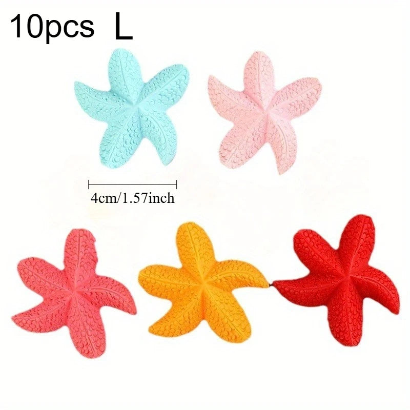10pcs Resin Starfish Ornaments | Beach & Aquarium Décor Decorative Ornaments Richie's random color 10pcs