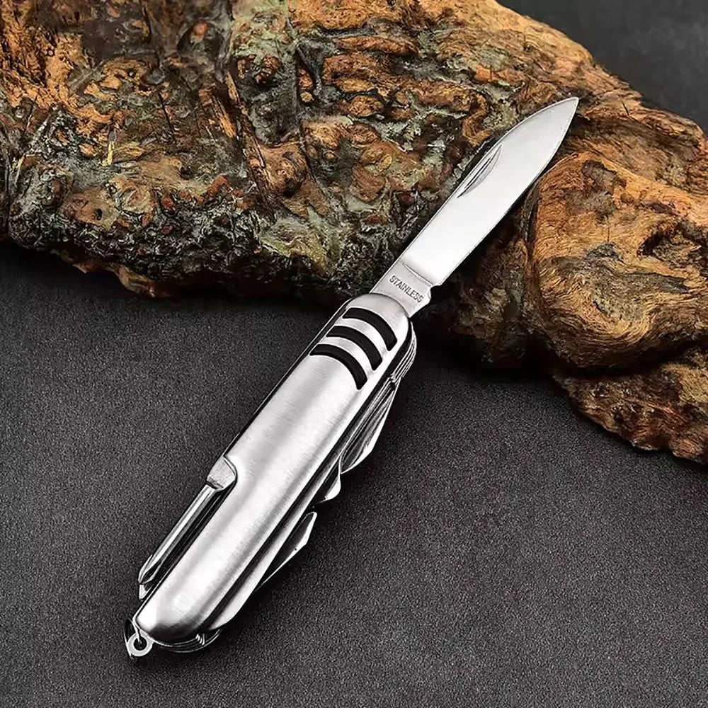11-in-1 Folding Pocket Multitool Knife – Stainless Steel EDC Folding Multitool Knife Richie's
