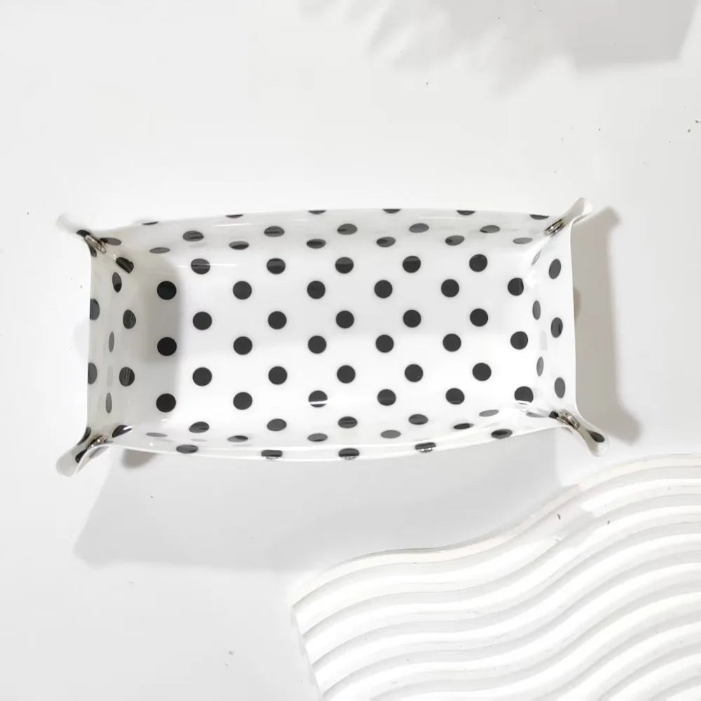 Polka Dot Storage Tray Desk Organizer Stationery Holder Desk Storage Tray Richie's 2