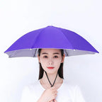 Hands-Free Head Umbrella Hat – Foldable UV & Rain Shield Head Umbrella Hat Richie's A4