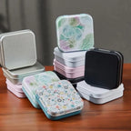 2-Pack Square Flip Top Tin Box – Portable Small Item Organizer Tin Storage Box Richie's