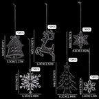 Crystal Acrylic Snowflake Ice Drop Christmas Tree Ornaments Christmas Tree Ornaments Richie's Set-2