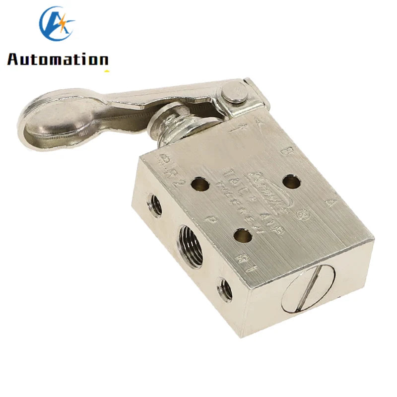 TAC2-41P 1/8" Pneumatic Lever Valve 5-Way 2-Position Spring Return Pneumatic Lever Valve Richie's