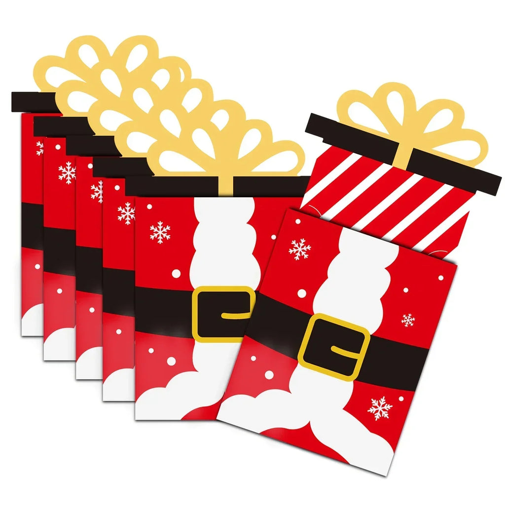 10 Pcs Santa Christmas Gift Exchange Cards & Cash Holders Christmas Gift Cards Richie's