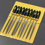 10-Piece Needle File Set – Hardened Steel Hand Files for Metal & Wood Needle File Set Richie's YELLOW 3x140mm 10pcs