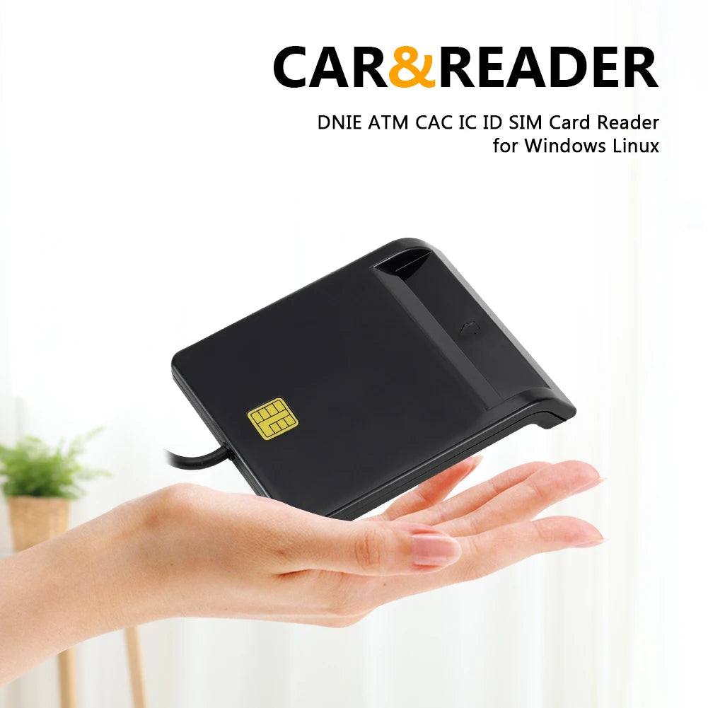 USB 2.0 Smart Card Reader – DNIE ATM CAC IC ID SIM Cards Smart Card Reader Richie's