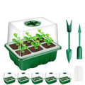 12-Cell Plastic Seedling Trays – 4/5/6 Pack Germination Grow Box Seedling Nursery Tray Richie's Green 5PCS