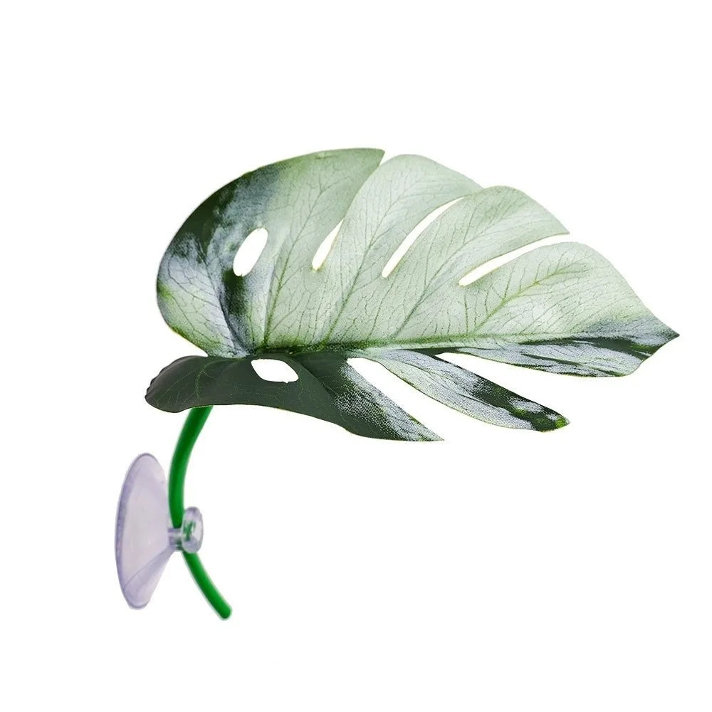 Betta Fish Leaf Hammock Artificial Lotus Suction Cup Perch Aquarium Fish Hammock Richie's White