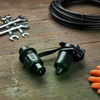 12V 3-Pin Flat Trailer Plug & Socket – Waterproof UV-Resistant Trailer Electrical Connector Richie's