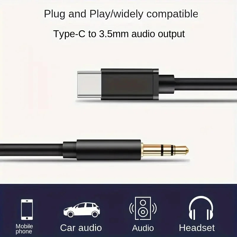 USB-C to 3.5mm Audio Splitter Adapter – Samsung, Xiaomi, iPhone USB-C Audio Adapter Richie's