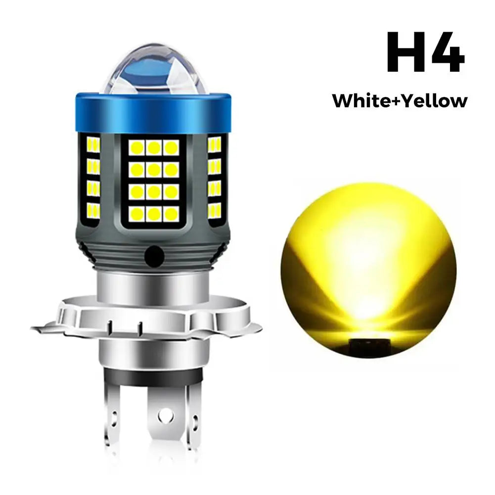 H4 BA20D P15D LED Motorcycle Headlight – Dual Color Hi/Lo Beam Motorcycle LED Headlight Richie's D