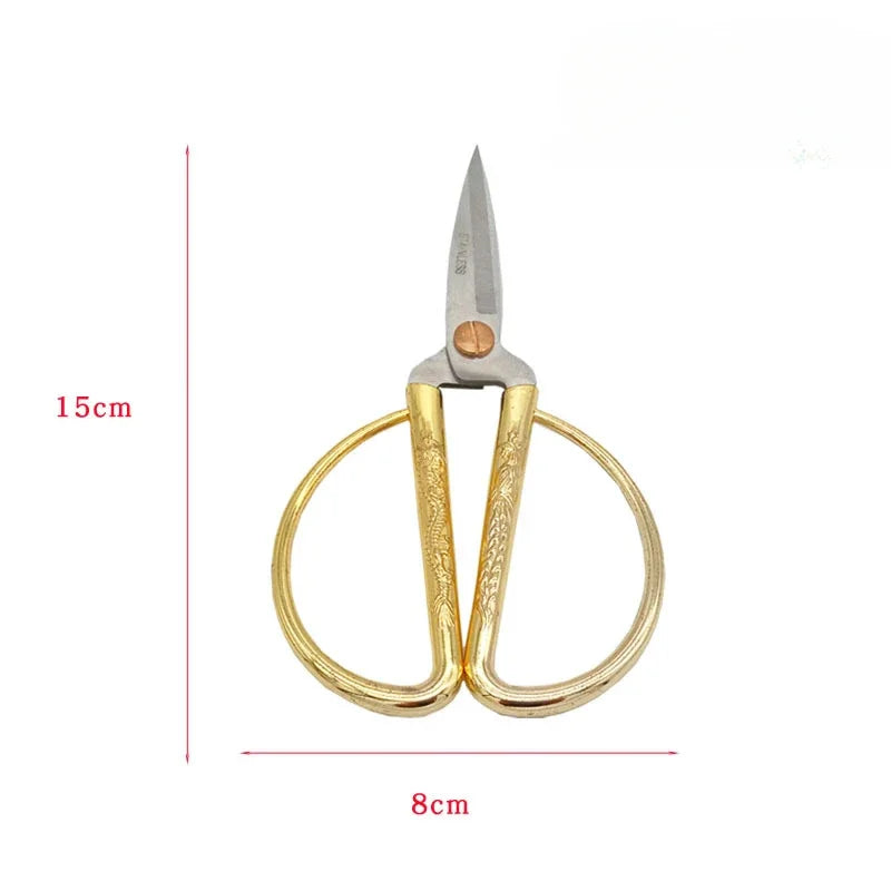 Mini Retro Stainless Steel Sewing Scissors – Embroidery & Fabric Sewing Scissors Richie's 15CM