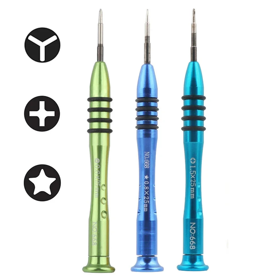 FATCOOL iPhone Screwdriver Kit – Phillips, Pentalobe & Y-Tip Precision Screwdriver Set Richie's 3 in 1 tools kit
