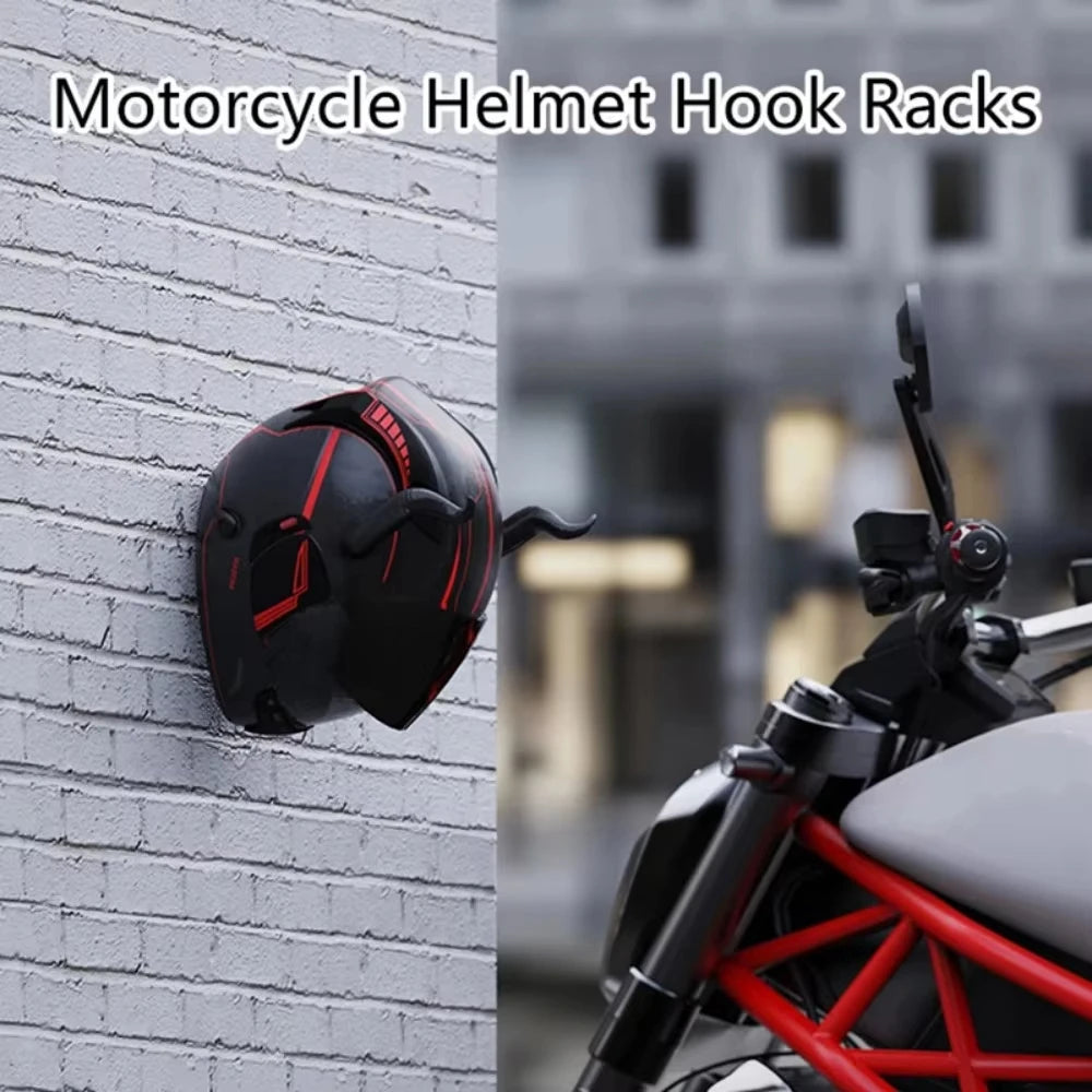 Wall Mount Helmet Hook Rack – Multipurpose Jacket & Bag Hanger Wall Mount Hook Rack Richie's