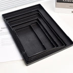 Rectangle Plastic Decorative Tray – Multi-Purpose Bathroom Organizer Decorative Plastic Tray Richie's