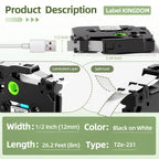 Brother P-Touch TZe Compatible Laminated Label Tape 6–24mm Label Maker Tape Richie's