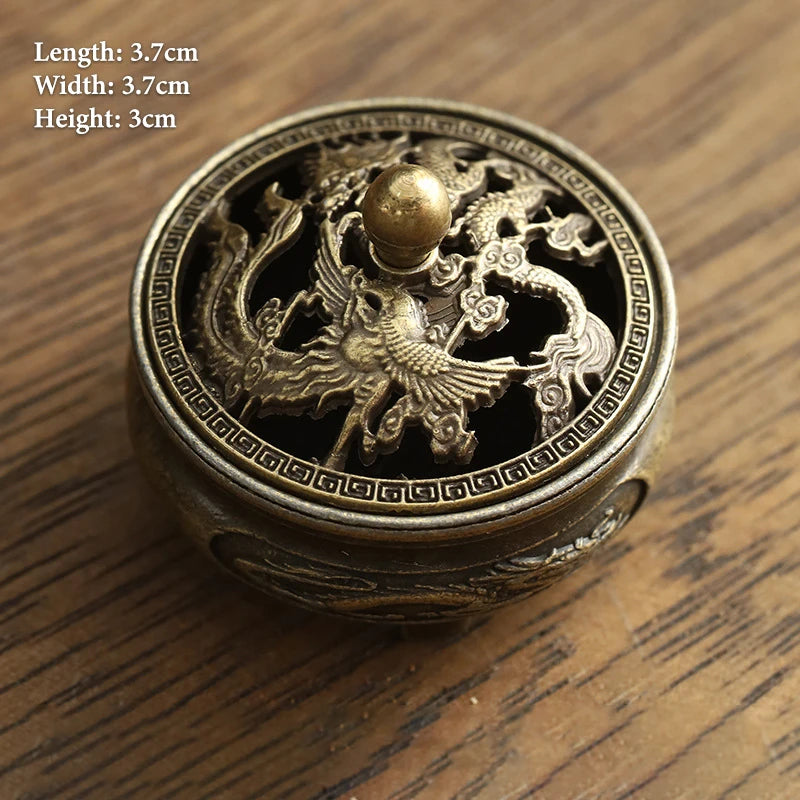 Vintage Alloy Incense Burner Stick Holder – Mini Hollow Censer