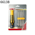 6-in-1 Precision Magnetic Screwdriver Set | Multi-Bit Repair Kit Precision Screwdriver Set Richie's 6613B