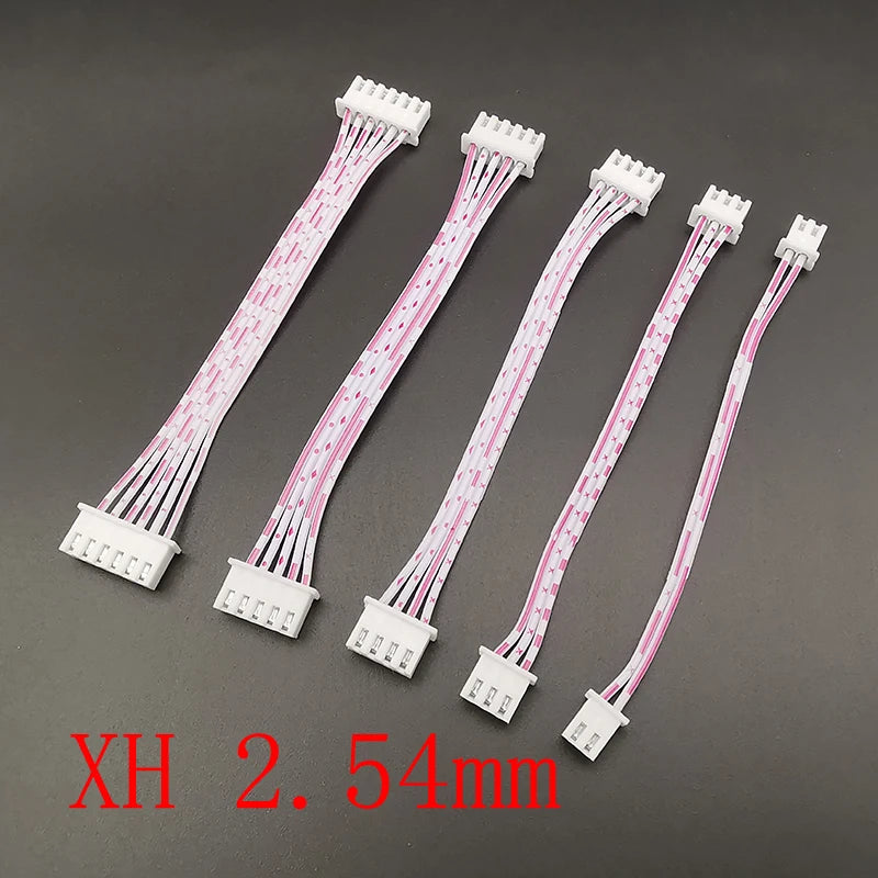 10Pcs JST XH 2.54mm Female Connector Wire Cable 2-6 Pin 26AWG Wire Connector Cable Richie's 5Pin Length 20CM