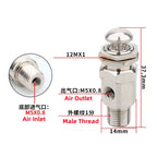 TAC2-2P Pneumatic Exhaust Valve 2/2 Way M5 Female 1/8" Push Button Pneumatic Exhaust Valve Richie's