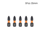 PH2 Magnetic Impact Phillips Screwdriver Bit Set – Hex Shank Screwdriver Bit Set Richie's 5Pcs 25mm