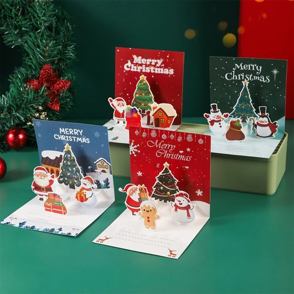 3D Pop-Up Christmas Greeting Card | Festive Postcard Christmas Greeting Card Richie's