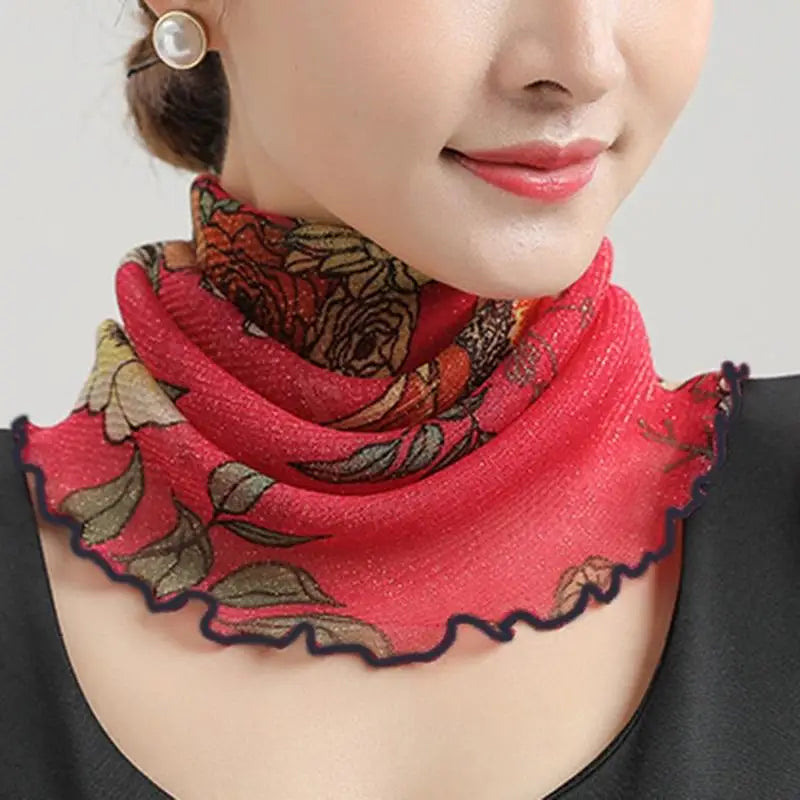 Women's Anti-UV Chiffon Neck Scarf – Multi-Style Sun Cover Women's Sun Scarf Richie's 02