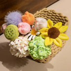 Handmade Felt Flower Bendable Wire Stem Artificial Bouquet Artificial Felt Flower Richie's